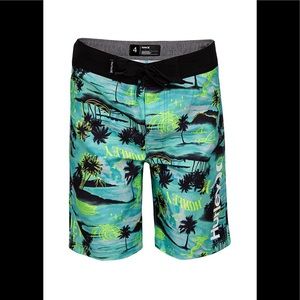 Boys Hurley board shorts / swim trunks. Size 4. New with tags.